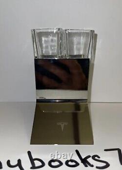 Limited Edition Tesla Tequila Sipping Shot Glasses Set of 2 Glasses + Stand