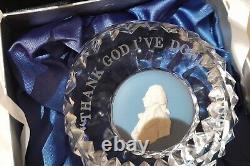 Limited Edition Wedgwood Jasperware Lord Nelson Crystal Paperweight