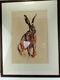 Limited Edition Fine Art Painting Ink & Watercolor Hare By Aviva Halter-hurn