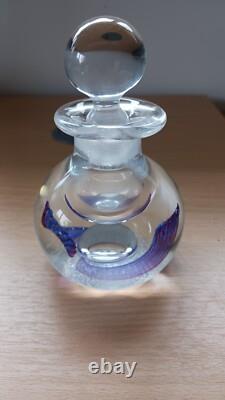 Limited edition Mercury Caithness paperweight and bottle set No. 130 of 150