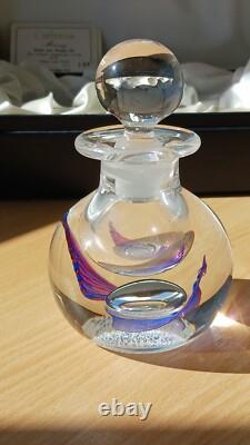 Limited edition Mercury Caithness paperweight and bottle set No. 130 of 150