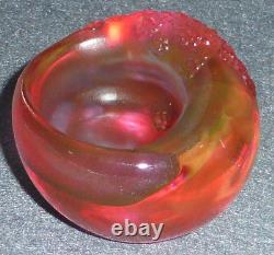 Liuligongfang Signed 2007 Limited Edition Taiwanese/Chinese Art Glass Bowl