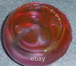 Liuligongfang Signed 2007 Limited Edition Taiwanese/Chinese Art Glass Bowl