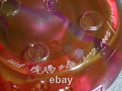 Liuligongfang Signed 2007 Limited Edition Taiwanese/Chinese Art Glass Bowl