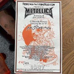 METALLICA / Limited edition Glass with serial number card included / Pushead
