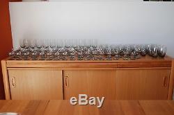 MID Century Vintage Set Copenhagen Smoke Glass Ware Holmegaard MCM Danish Modern