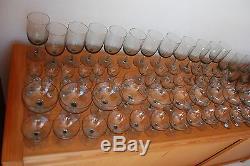 MID Century Vintage Set Copenhagen Smoke Glass Ware Holmegaard MCM Danish Modern