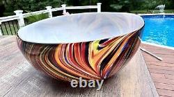 MISSONI for Target 2011 LARGE Limited Edition Handblown Art Glass Serving Bowl