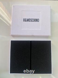 MOSCHINO H&M Gold-plated Large clip earrings RARE! Ltd Edition Jeremy Scot