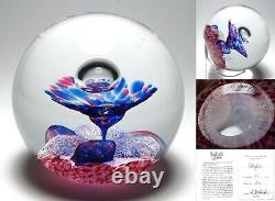 Magnum Selkirk 1988 Limited Edition Abstract Calypso Paperweight with Certificate