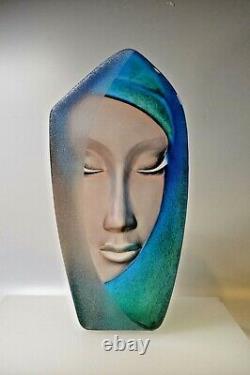 Mats Jonasson Crystal Masq Batzeba Art Glass limited edition 11 inches tall