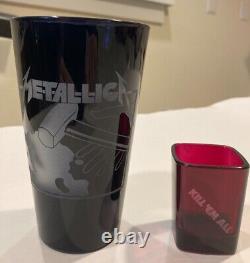 Metallica Limited Edition Kill Em All Etched Pint And Shot Glass Metclub