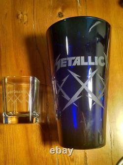 Metallica Limited Edition XXX Etched Pint & Shot Glass Set Metclub 2012