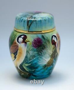 Moorcroft Enamels Goldfinches Ltd Edition 4/50 By Nigel Creed