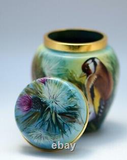 Moorcroft Enamels Goldfinches Ltd Edition 4/50 By Nigel Creed