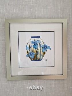 Moorcroft Paul Hilditch Framed Original Watercolour Painting limited edition