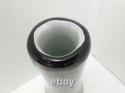 Murano Signed Limited Edition TOSI Italian Green/Black Glass Vase No26/200