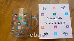 NESPRESSO X CHIARA FERRAGNI Glass Mug Cup 390 ml Limited Edition