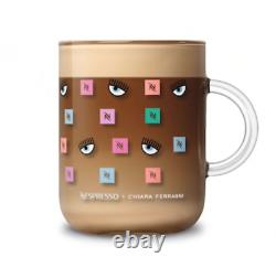 NESPRESSO X CHIARA FERRAGNI Glass Mug Cup 390 ml Limited Edition