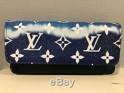 NEW 2020 Auth LOUIS VUITTON ESCALE bag sun GLASSES CASE LTD TIE DIE Wallet Pouch