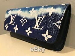 NEW 2020 Auth LOUIS VUITTON ESCALE bag sun GLASSES CASE LTD TIE DIE Wallet Pouch