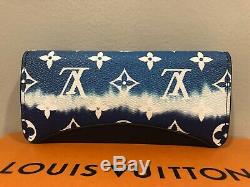 NEW 2020 Auth LOUIS VUITTON ESCALE bag sun GLASSES CASE LTD TIE DIE Wallet Pouch