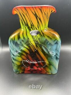 NEW Blenko Glass Water Bottle 384 SPECIAL LIMITED EDITION Dart Frog Coral