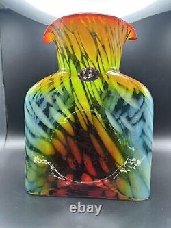 NEW Blenko Glass Water Bottle 384 SPECIAL LIMITED EDITION Dart Frog Coral