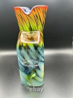 NEW Blenko Glass Water Bottle 384 SPECIAL LIMITED EDITION Dart Frog Coral