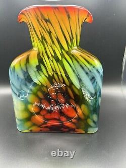 NEW Blenko Glass Water Bottle 384 SPECIAL LIMITED EDITION Dart Frog Coral