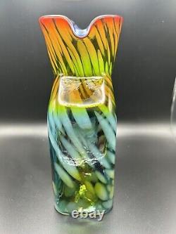 NEW Blenko Glass Water Bottle 384 SPECIAL LIMITED EDITION Dart Frog Coral