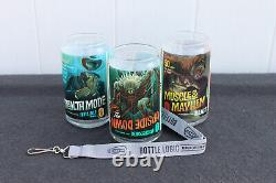 NEW Bottle Logic Brewing Limited Edition Beer Can Glasses with Lanyard