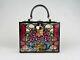 New Dolce & Gabbana Limited Edition Runway Stain Glass Floral Box Bag Purse
