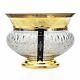 New Rare House Of Waterford Crystal Lismore Castle Gilded Bowl #4/50 Msrp $3500