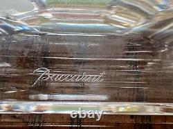 NIB Baccarat Versailles 9 Crystal Candlestick Signed Authentic Candle Holder