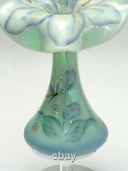 Nancy Fenton 1998 Fenton Ltd #2340 Hand Signed D. Genel Jack In The Pulpit Vase