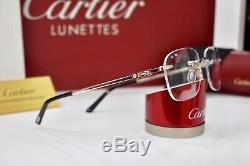 New Cartier Rimless Oscar Limited EDITION 0,16 ct x 2 Sunglasses Occhiali Frame