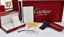 New Cartier Rimless Oscar Limited EDITION 0,16 ct x 2 Sunglasses Occhiali Frame