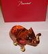 New Genuine Baccarat Amber Crystal Elephant Rare Limited Edition Collectable