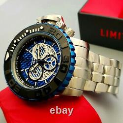 New Invicta JT 58mm Men Sea Hunter Gen II Steel Blue Glass Fiber Swiss Mvt Watch