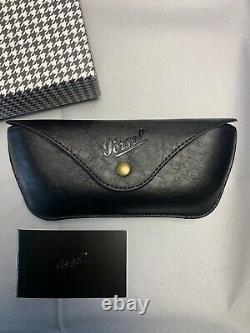 New Persol Eyeglasses Sunglasses Leather Black Tailoring Limited Edition Case