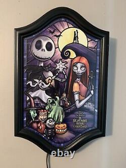 Nightmare Before Christmas Limited Edition Illuminated Stained Glass Bradford