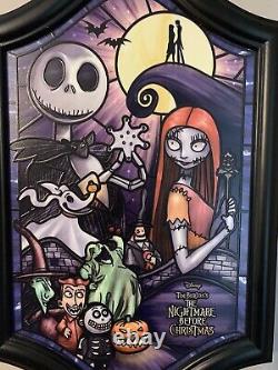 Nightmare Before Christmas Limited Edition Illuminated Stained Glass Bradford