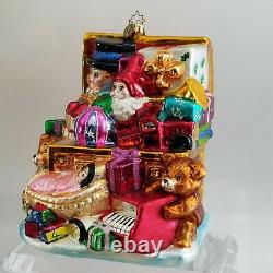 OOAK GIFT No. 1 Radko JUMBO LE 1/75 Xmas Ornament MARSHALL FIELDS 2002 TOY CHEST