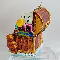 OOAK GIFT No. 1 Radko JUMBO LE 1/75 Xmas Ornament MARSHALL FIELDS 2002 TOY CHEST