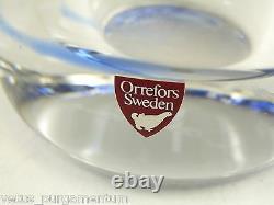 ORREFORS Glass Olle Alberius Graal Vase Pearl Fishermen 9 1/2