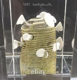 Oiva Toikka Limited Edition 1981 Art Glass Cube Nuutajarvi 695/1000 Excellent