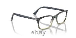 PERSOL Eyeglasses PO3189V 1012 Gradient Grey & Striped B Demo lens 53mm