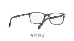 PERSOL Eyeglasses PO3189V 1012 Gradient Grey & Striped B Demo lens 53mm
