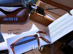 PERSOL SUNGLASSES 9649SG SOLID GOLD 18kt? LIMITED 200 RAREST? MASTERPIECE, NEW